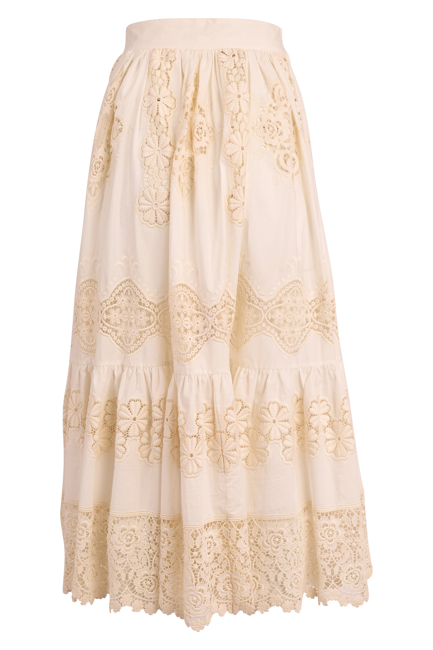 Vintage Dolce&Gabbana S/S 2011 White Lace Skirt Co ord Set