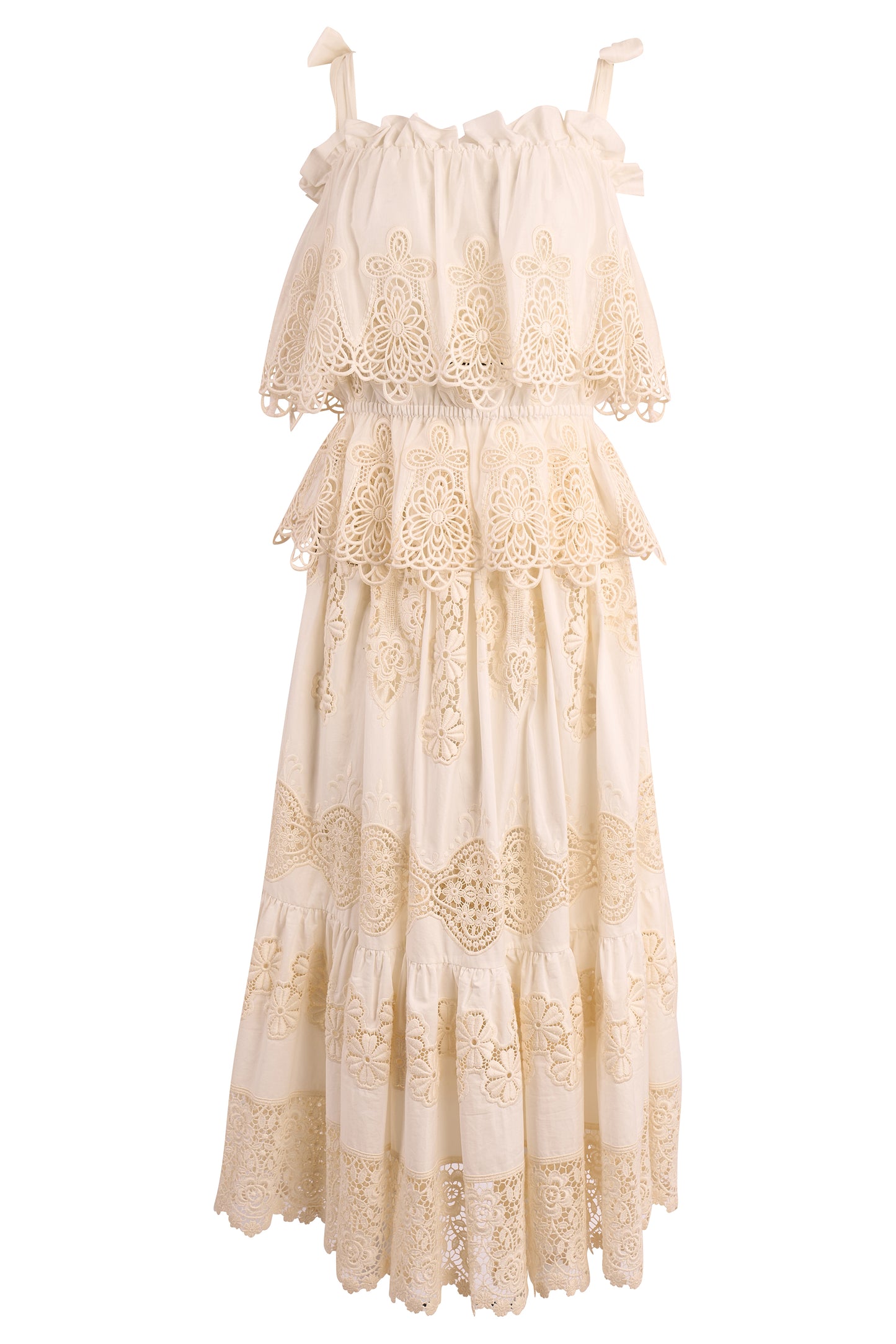 Vintage Dolce&Gabbana S/S 2011 White Lace Skirt Co ord Set