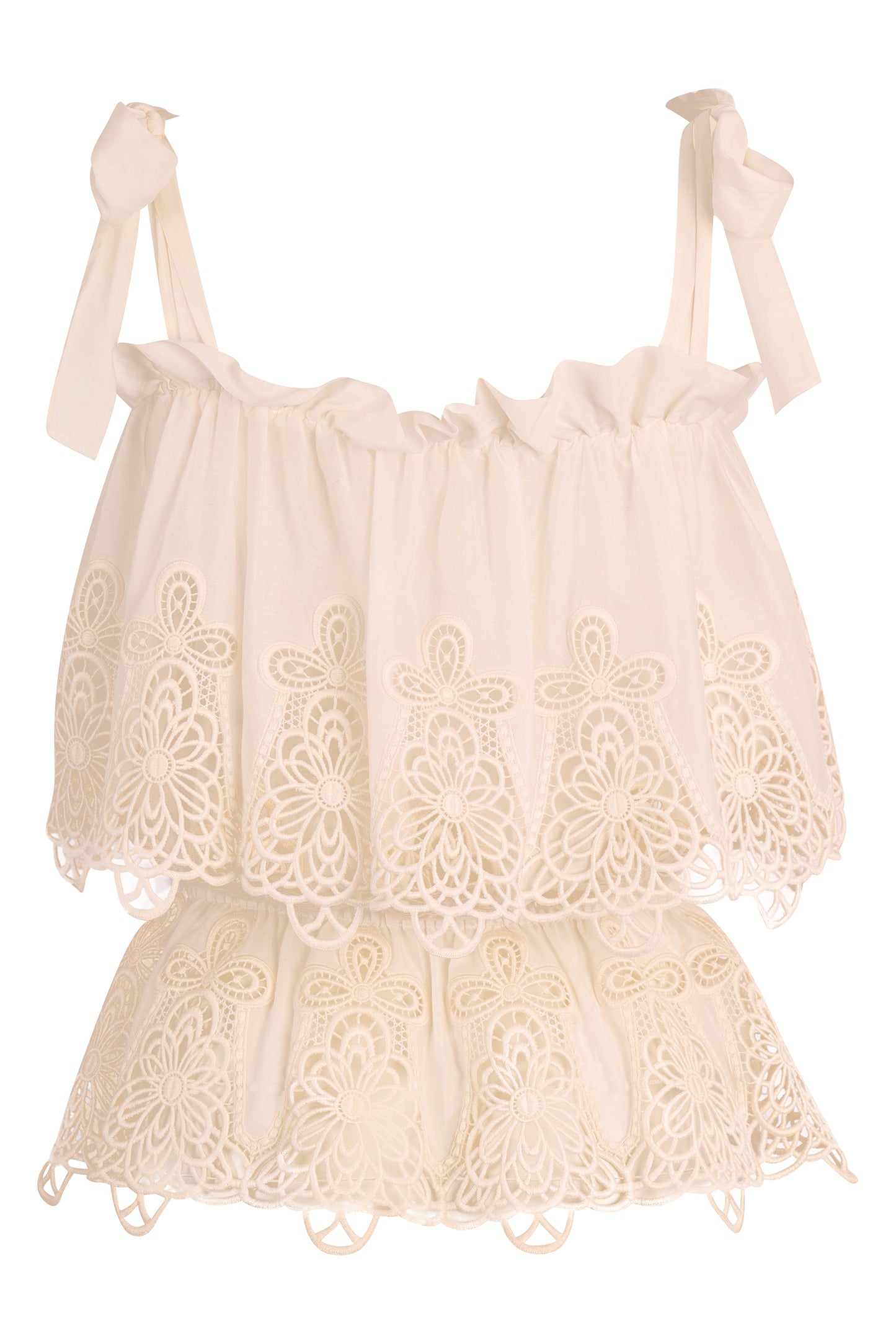 Vintage Dolce&Gabbana S/S 2011 White Lace Skirt Co ord Set