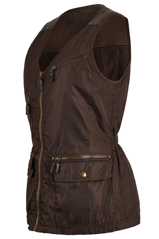 Vintage F/W 1994 Nylon/Leather Brown Utility Vest