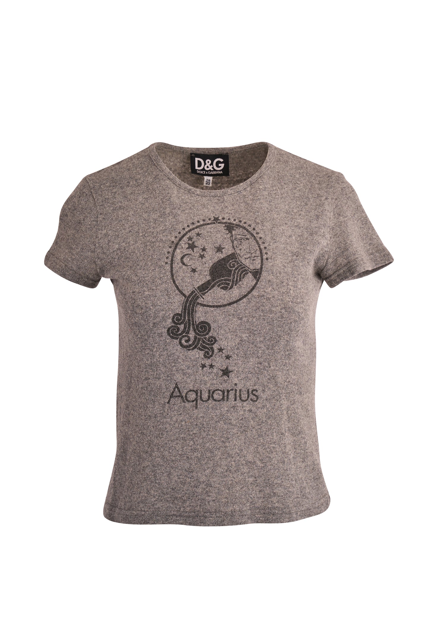 D&G Early 2000s “Aquarius” Zodiac Tee