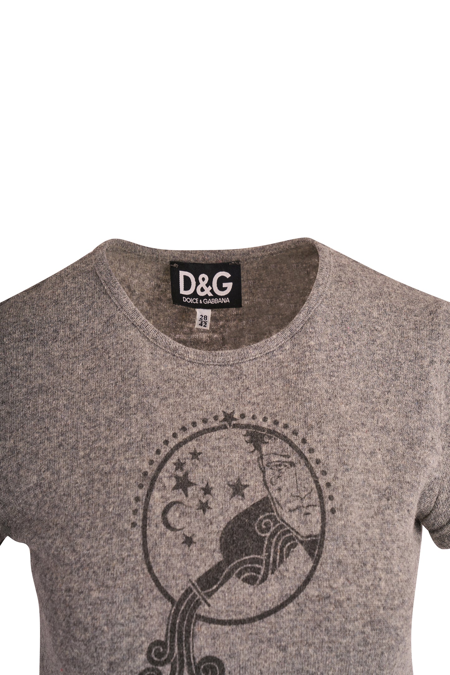 D&G Early 2000s “Aquarius” Zodiac Tee