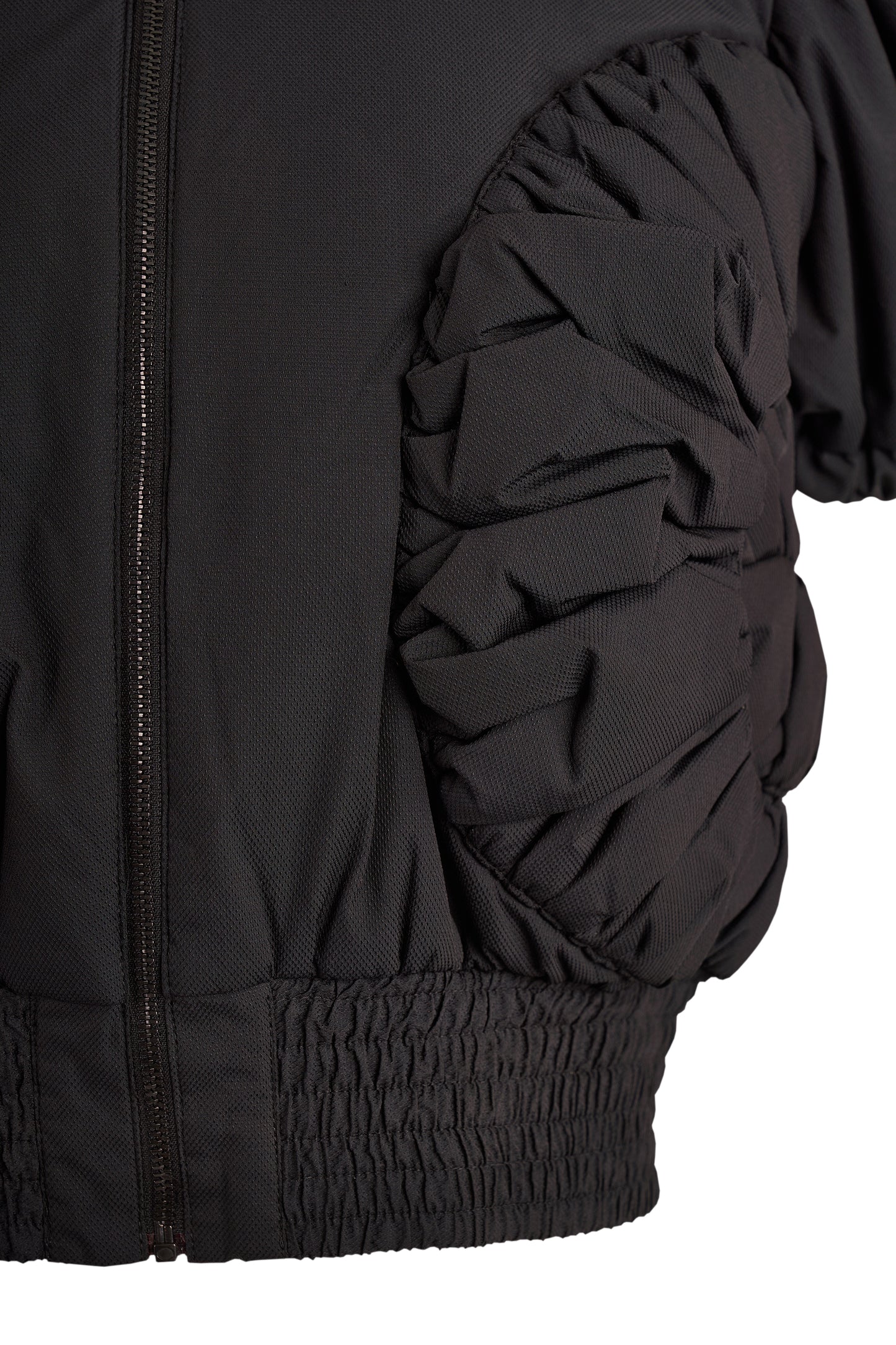Chanel 2000's Short Sleeves Black Puffer Jacket