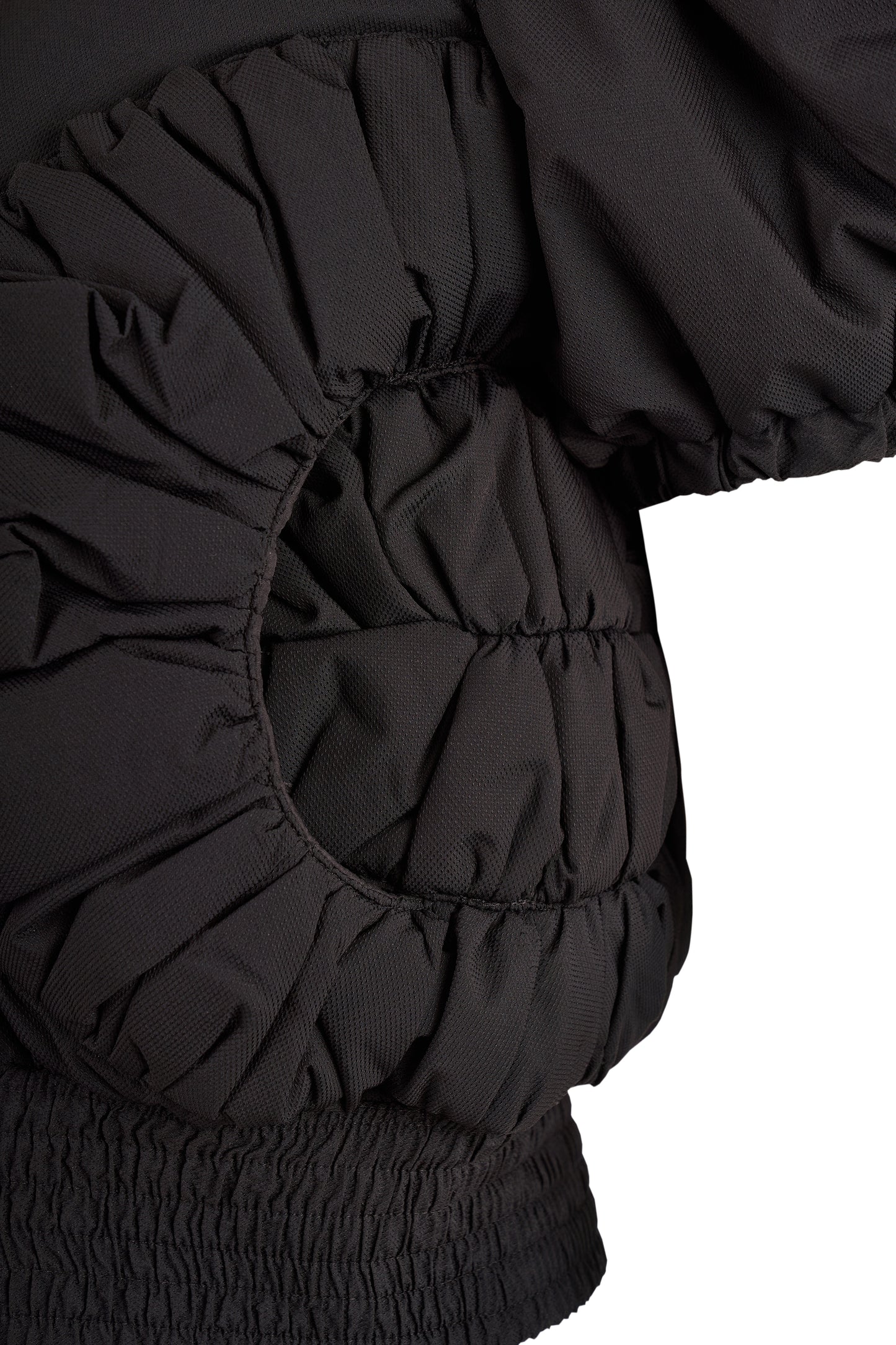 Chanel 2000's Short Sleeves Black Puffer Jacket