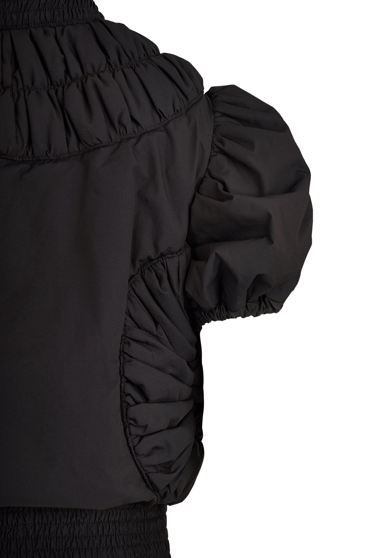 Chanel 2000's Short Sleeves Black Puffer Jacket