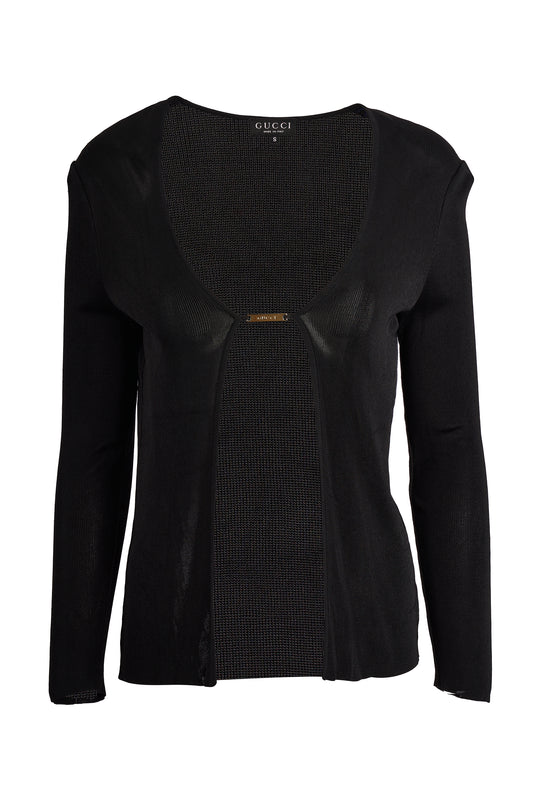 Vintage Gucci By Tom Ford A/W 1998 Black Cardigan