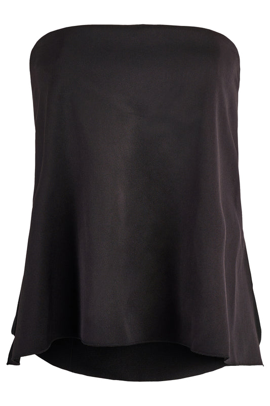 Celine Silk Black Corset Top