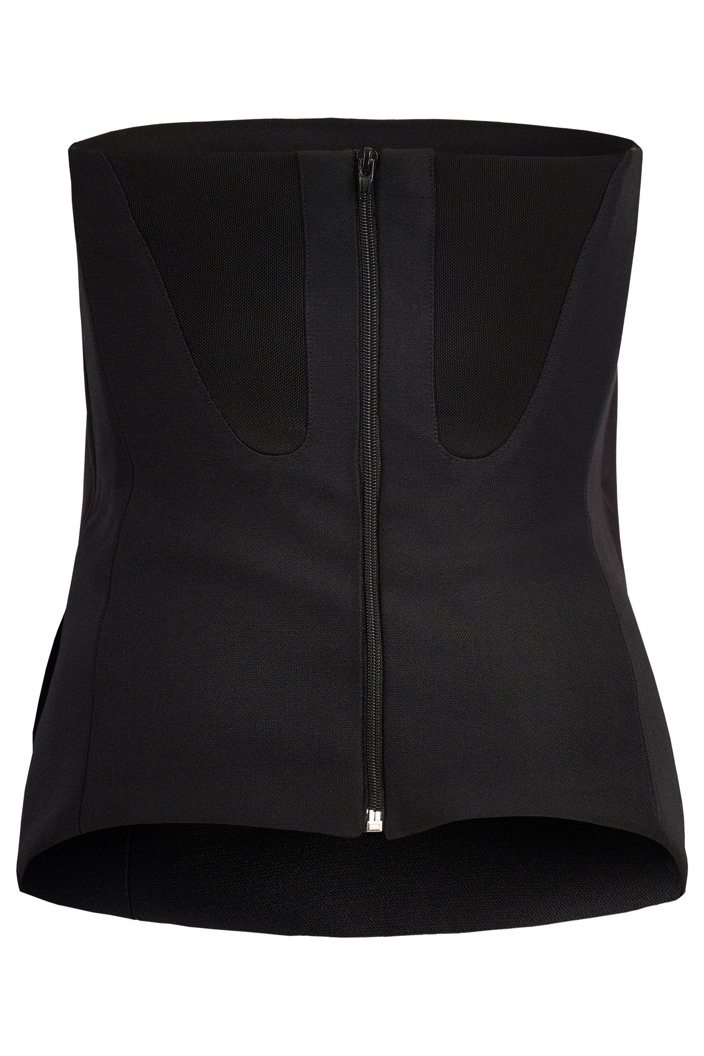 Celine Silk Black Corset Top