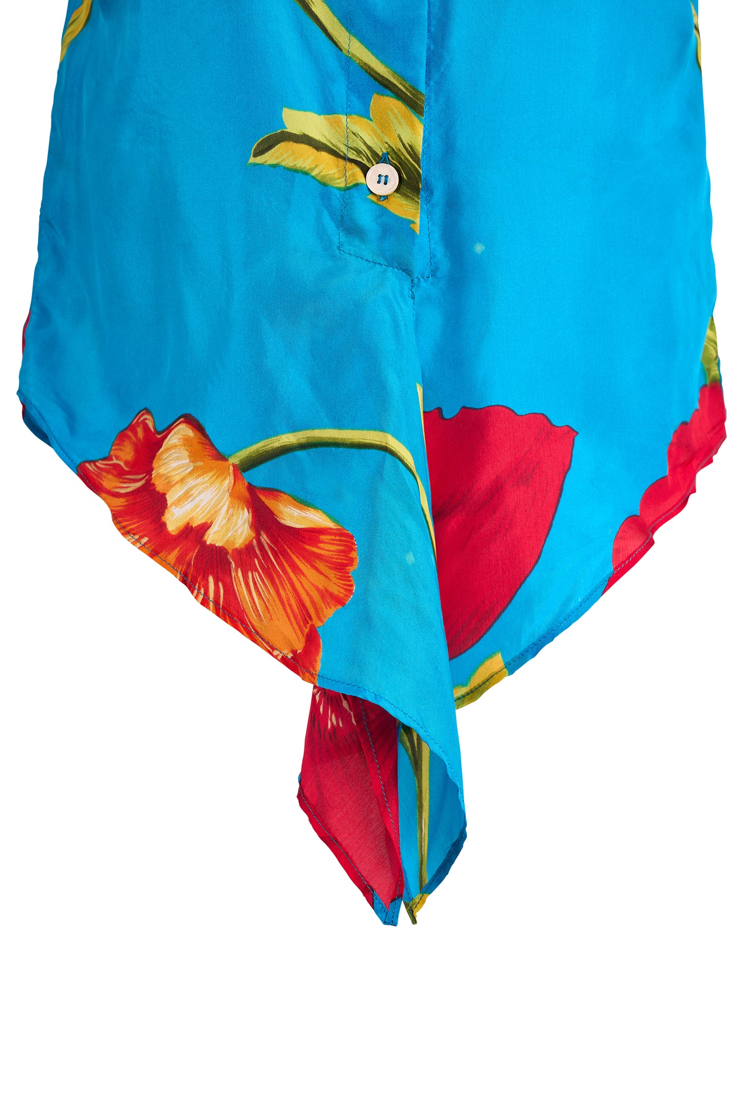 Vintage D&G 2000's Floral Silk Tie Up Blouse