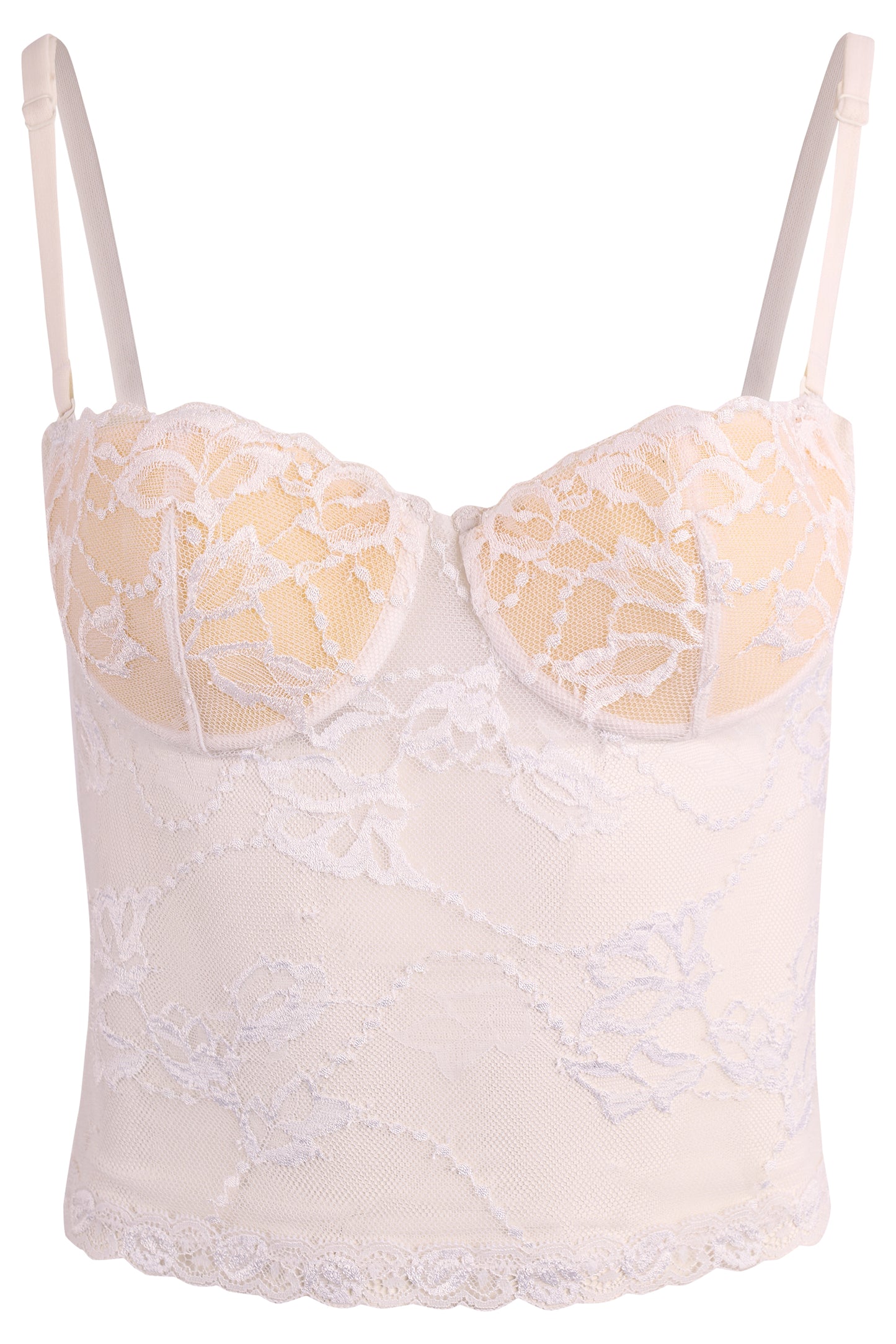 Vintage 2000's La Perla White Lace Corset Top