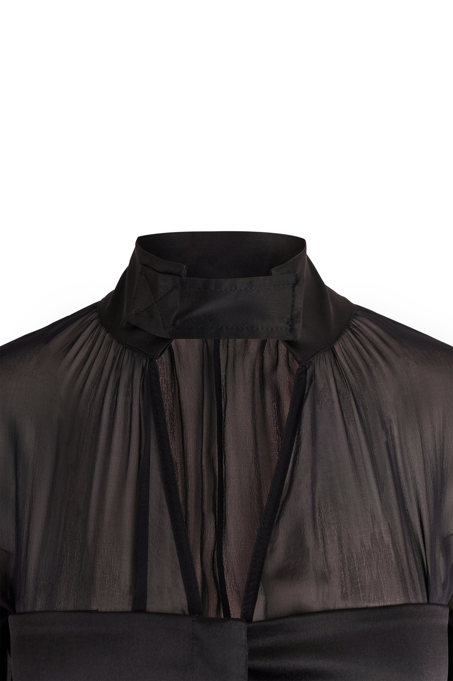 Gucci by Tom Ford A/W 2003 Black Silk Sheer Blouse