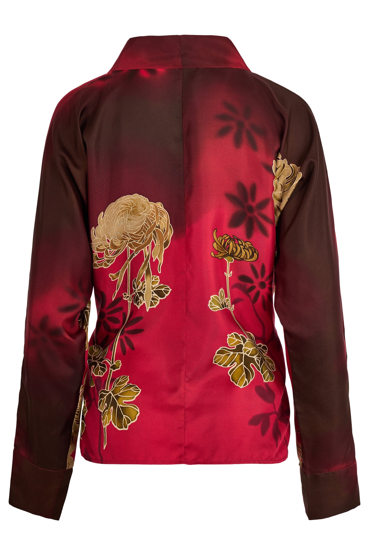 Vintage Gucci by Tom Ford S/S 2001 Floral Red Silk Kimono