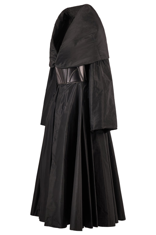Vintage 1990's Azzedine Alaïa Padded Shawl Collar Long Coat
