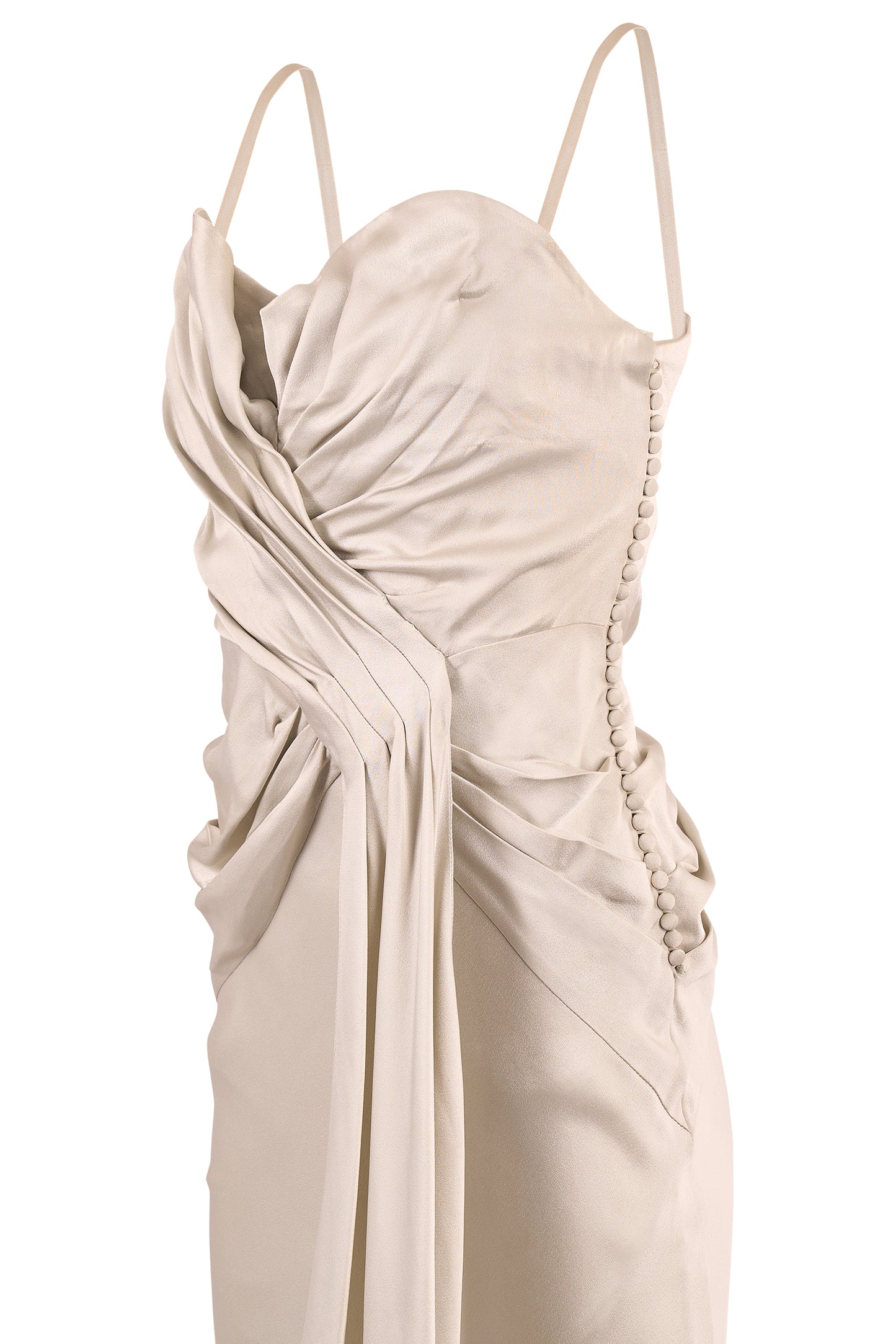 Vintage Christian Dior S/S 2008 White Silk Gown