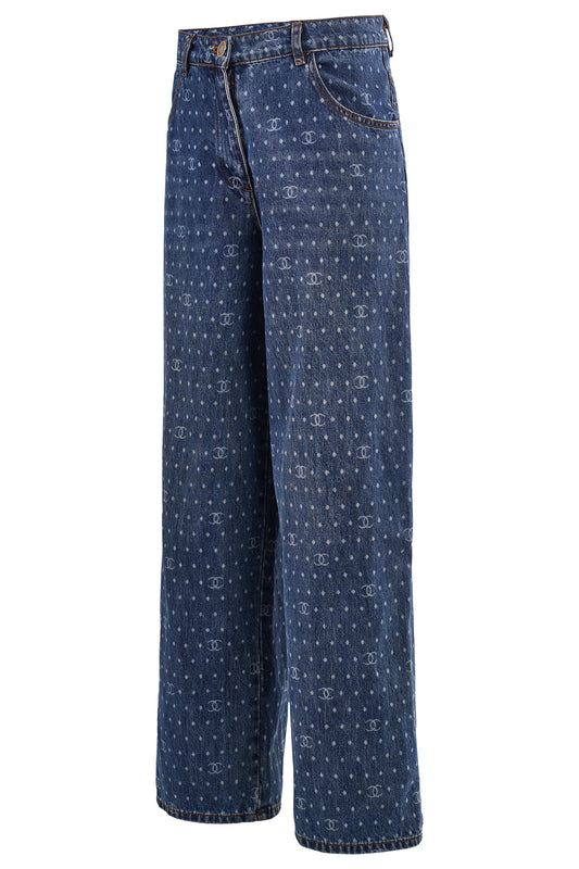 Chanel Circa 2000's Wide Leg Denim 