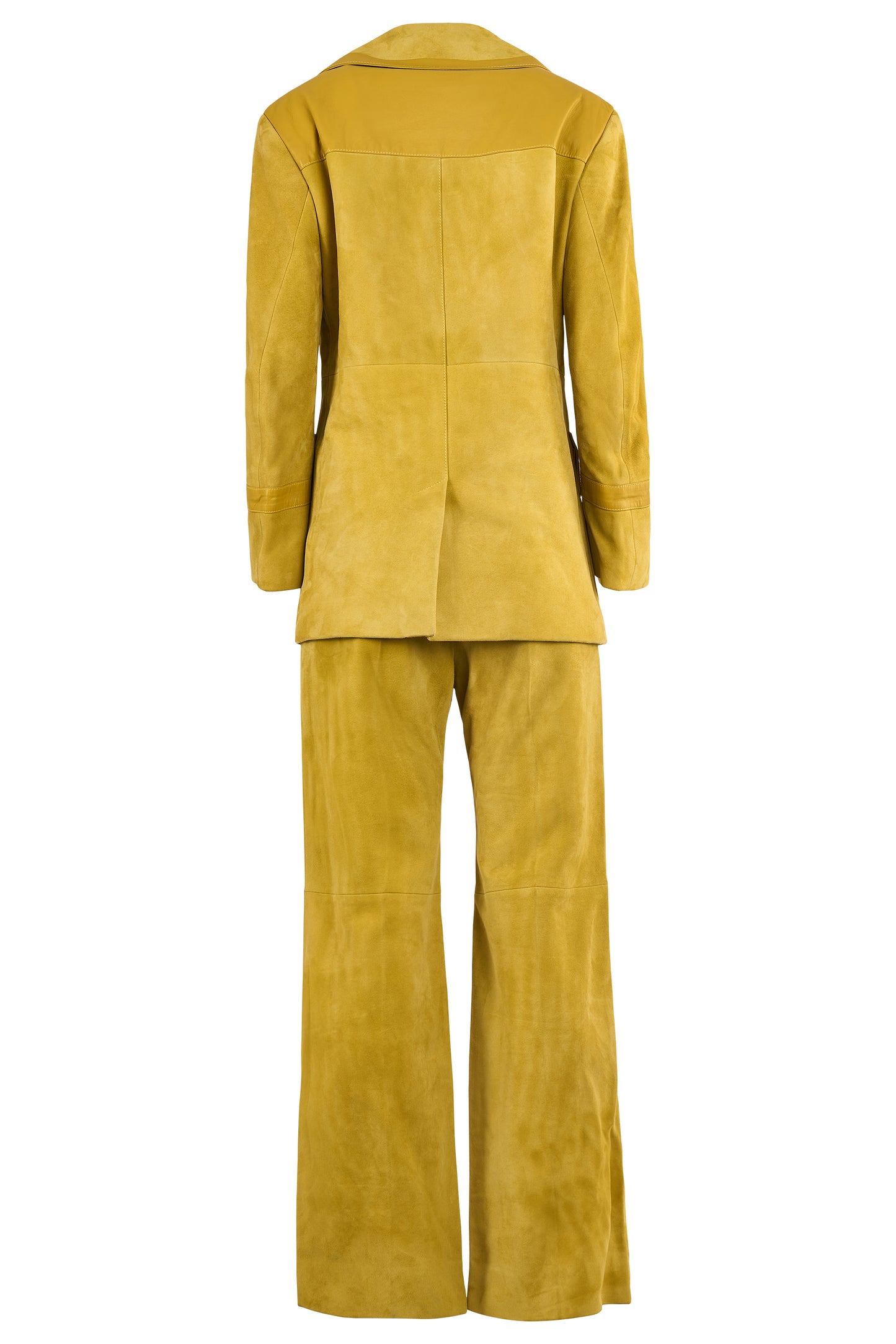 Gucci Suede Yellow Mustard 70's Inspired Co-Ord Set