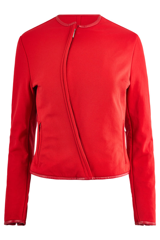 Vintage Gucci By Tom Ford A/W 1997  Red Wool Asymmetric Jacket