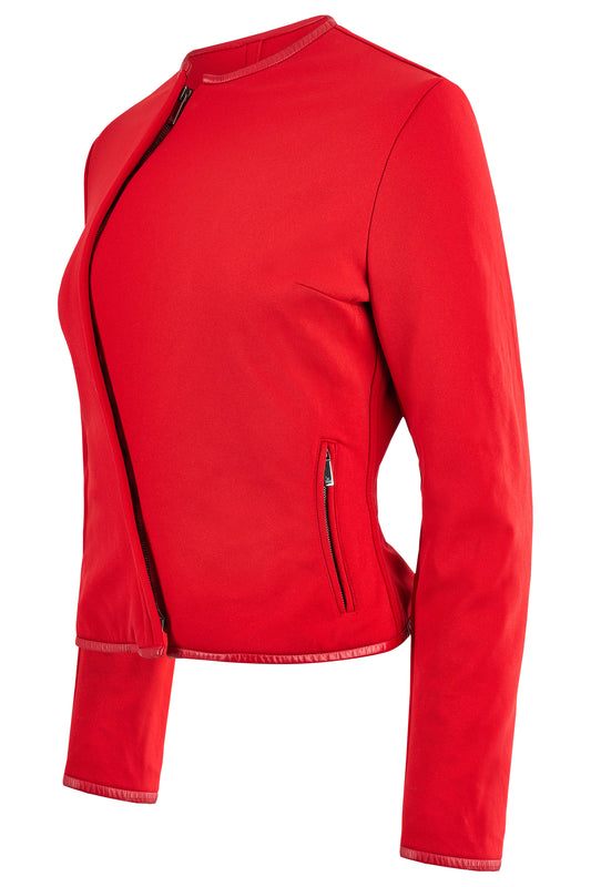 Vintage Gucci By Tom Ford A/W 1997  Red Wool Asymmetric Jacket