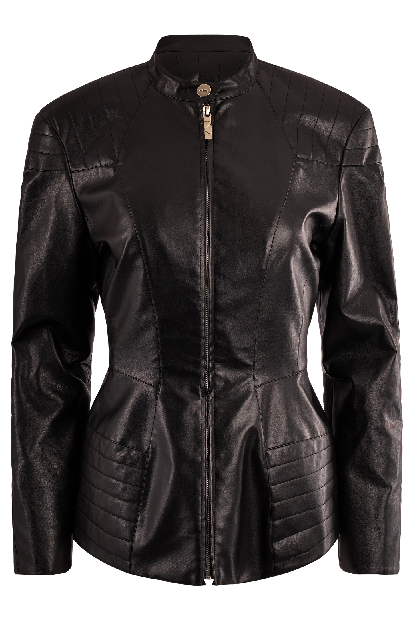 Thierry Mugler Circa 2000's Black PVC Leather Jacket