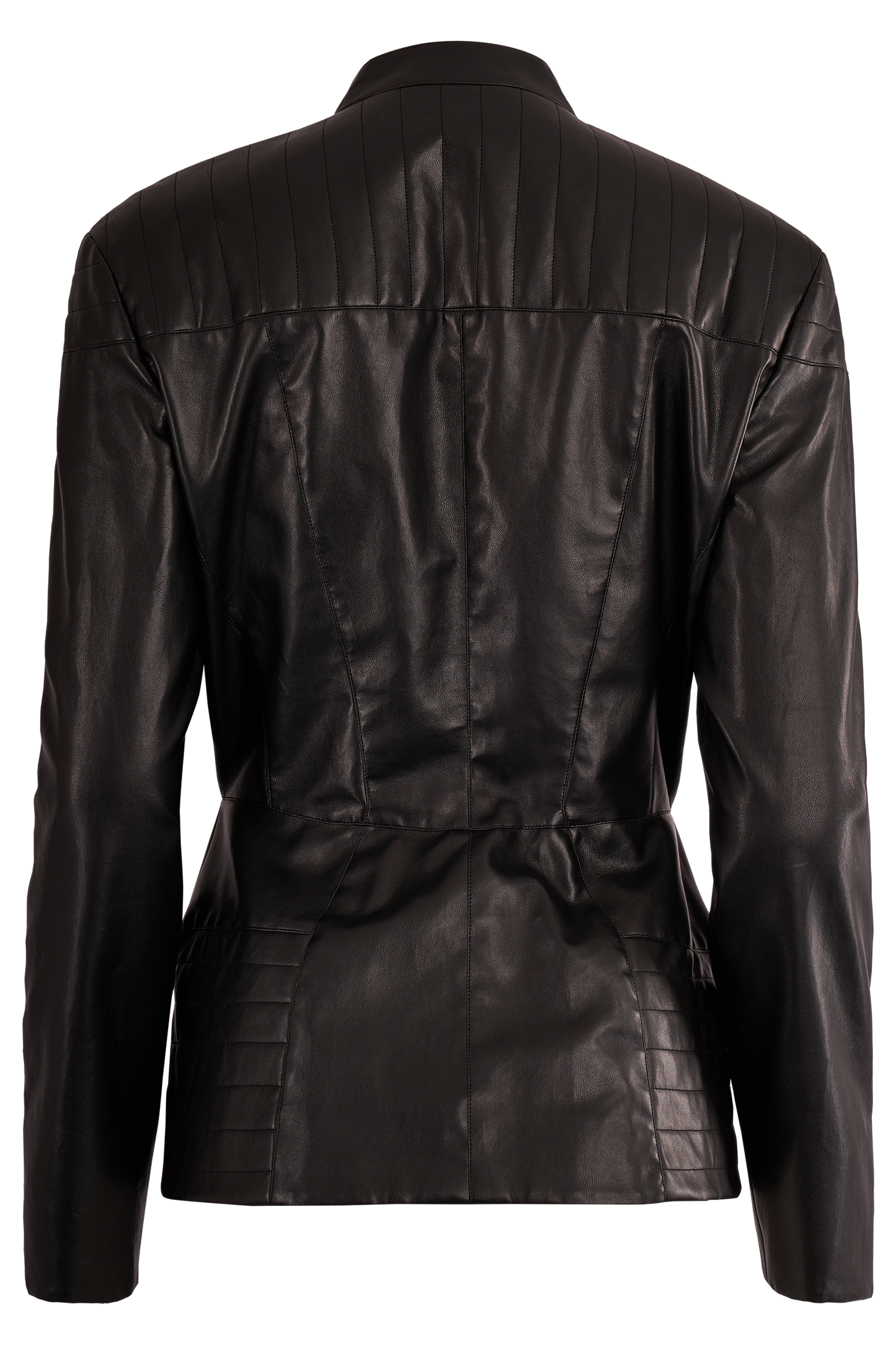 Thierry Mugler Circa 2000's Black PVC Leather Jacket