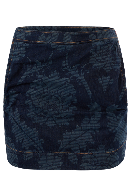 Vintage 1990's Vivienne Westwood Print Denim Skirt