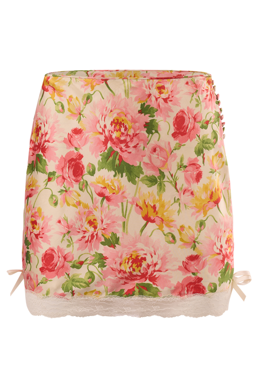 Vintage Christian Dior F/W 2003/04 Floral Lace Mini Skirt
