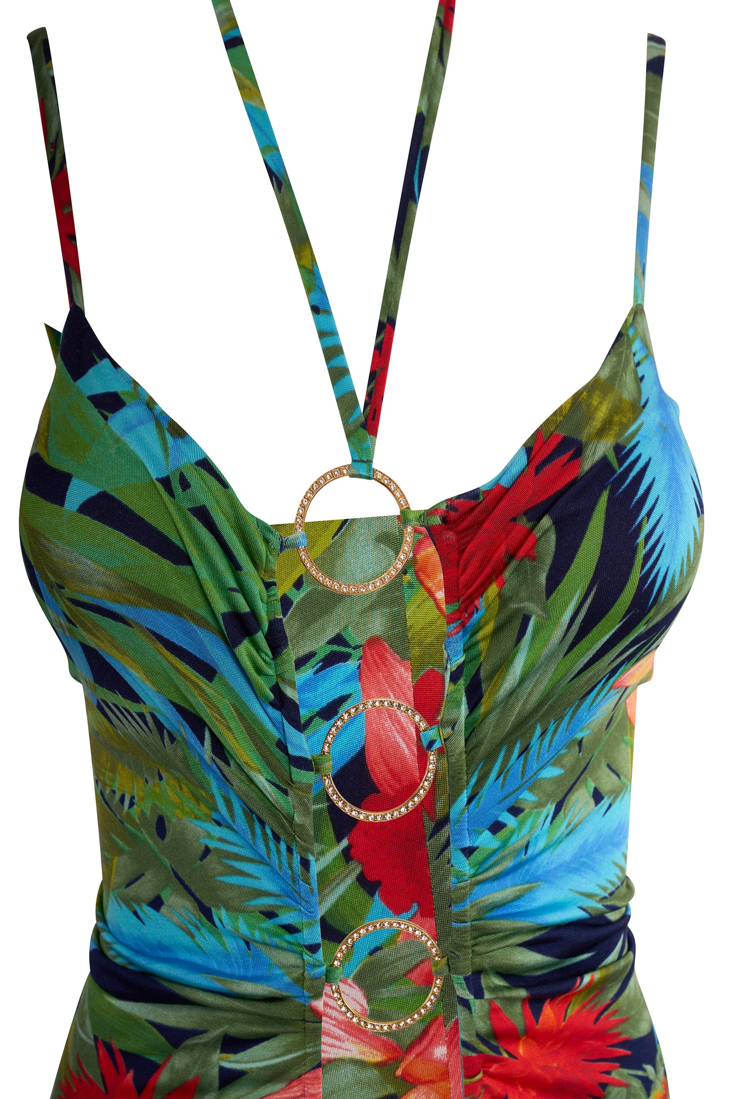 Vintage Dolce&Gabbana Spring/Summer 2005 Tropical Print Mini Dress
