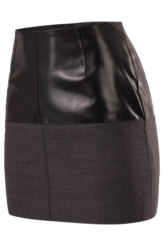 Vintage Thierry Mugler Two Tone Mini Skirt