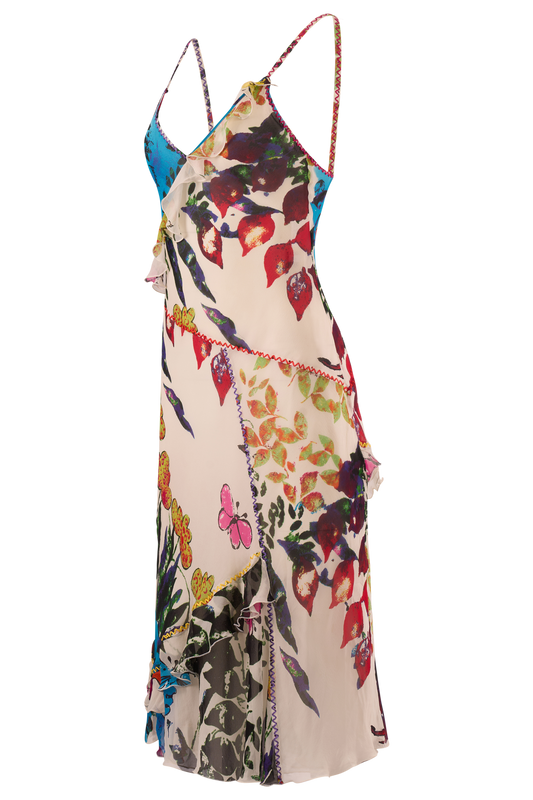 Vintage 1990's Iceberg Floral Silk Dress