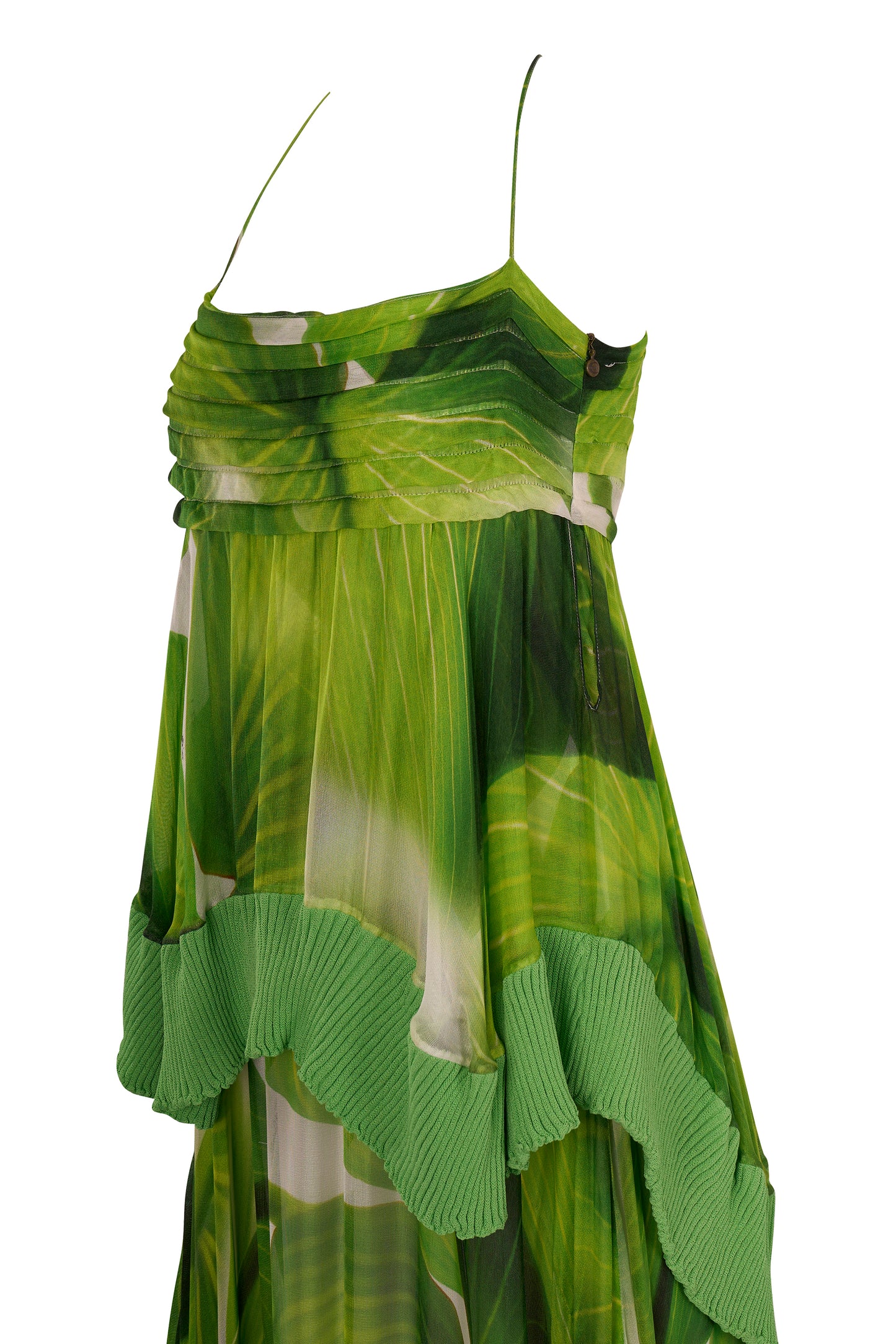 Vintage 2011 Just Cavalli Leaf Print Maxi Dress