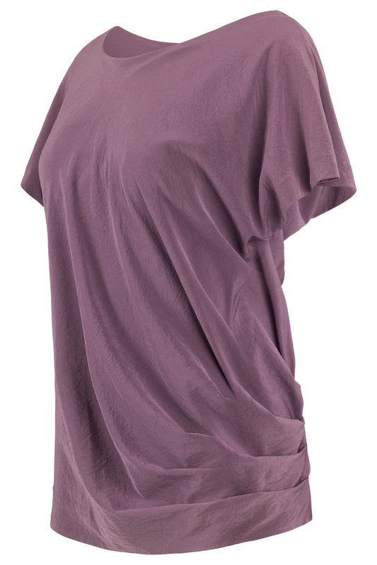 Vintage Elizabeth And James 2000's Purple Silk Parachute Mini Dress