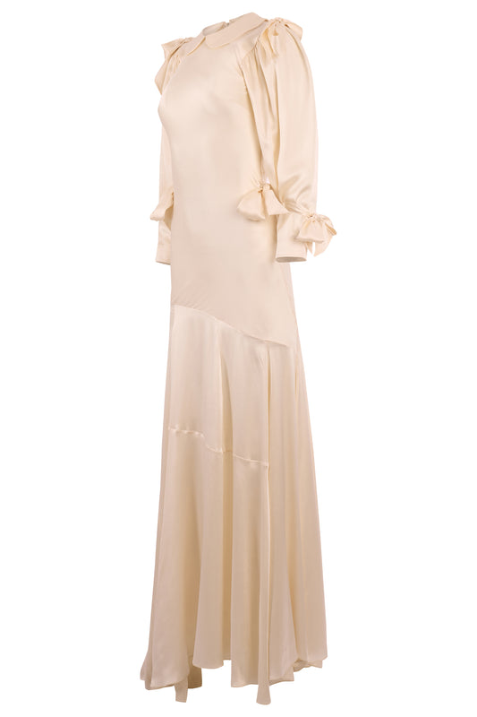Simone Rocha S/S 2024 Silk White Bow Gown
