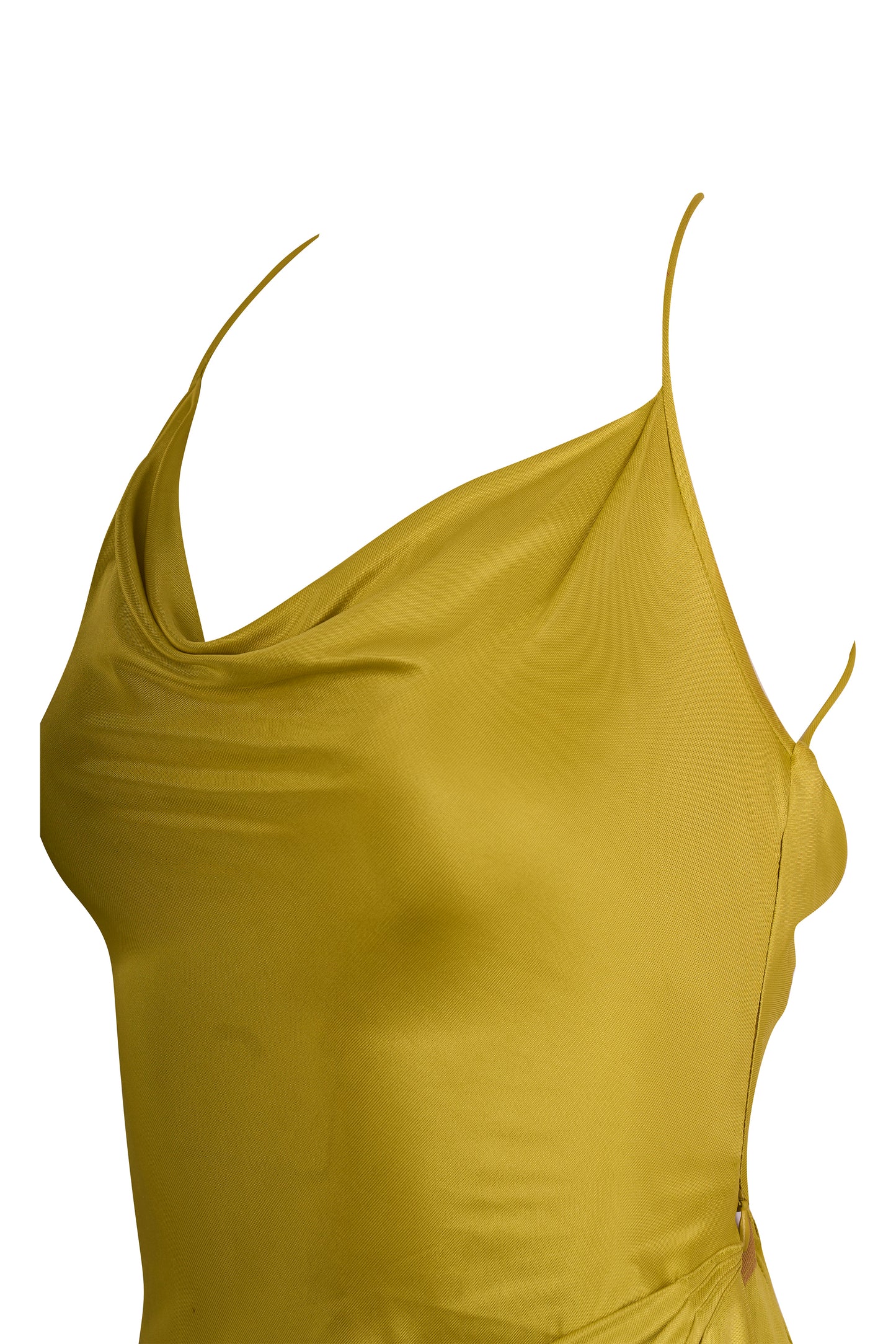 Emmanuel Ungaro F/W 2000's Chartreuse  Asymmetric Gown