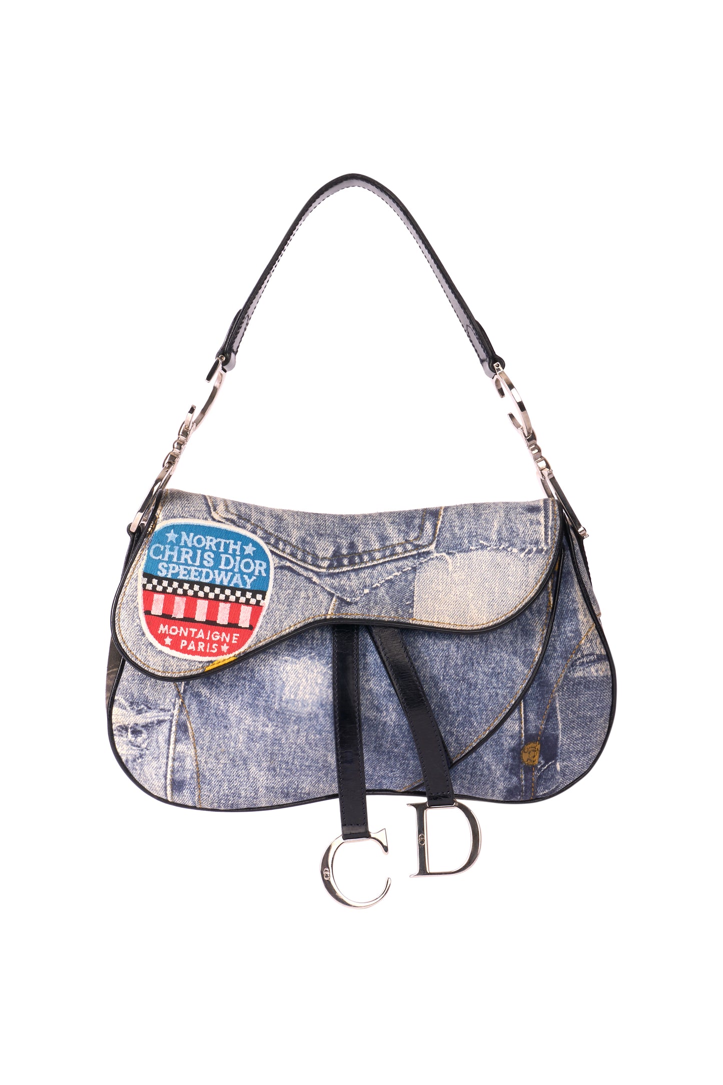 Vintage 2001 Double Denim Saddle Bag