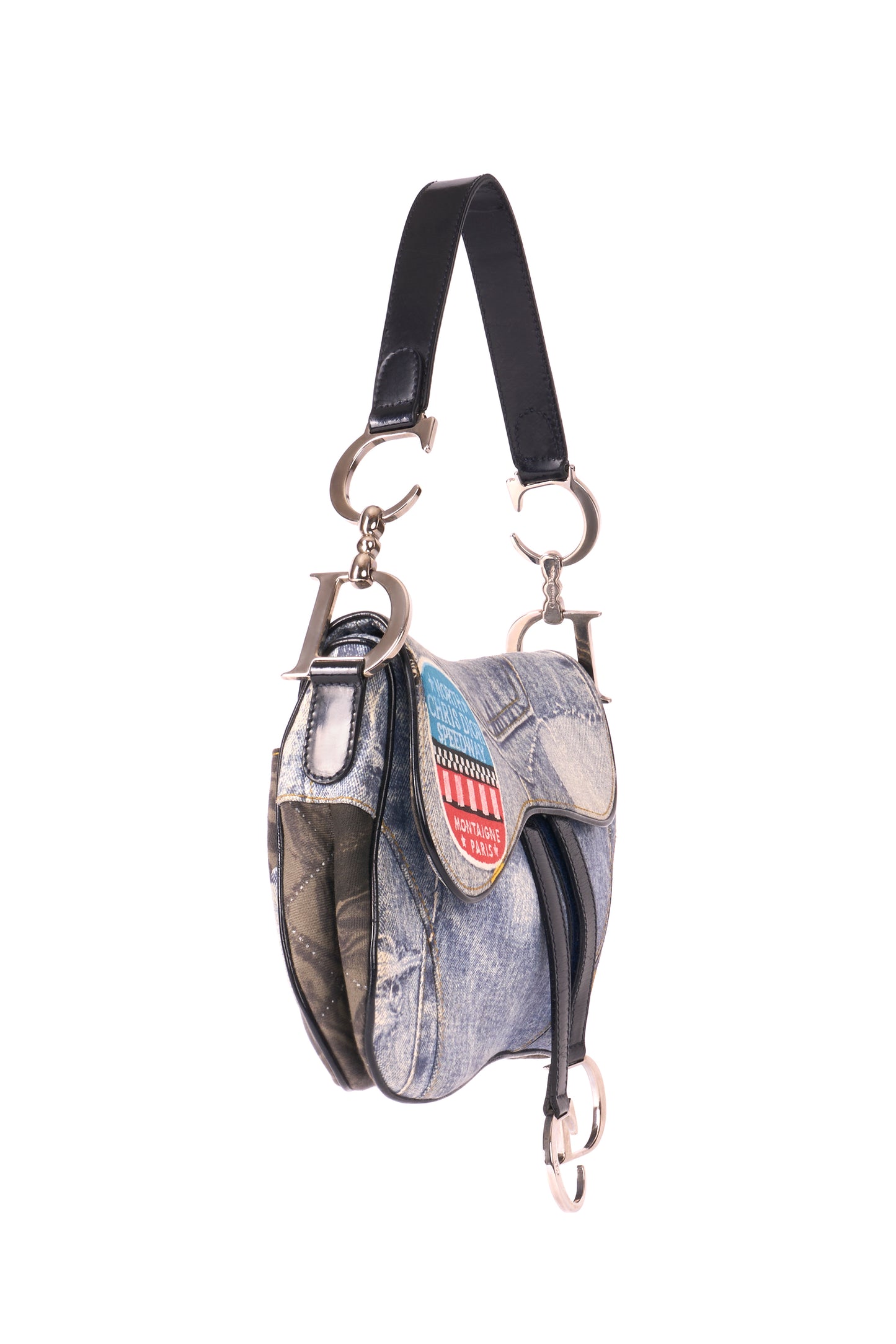 Vintage 2001 Double Denim Saddle Bag