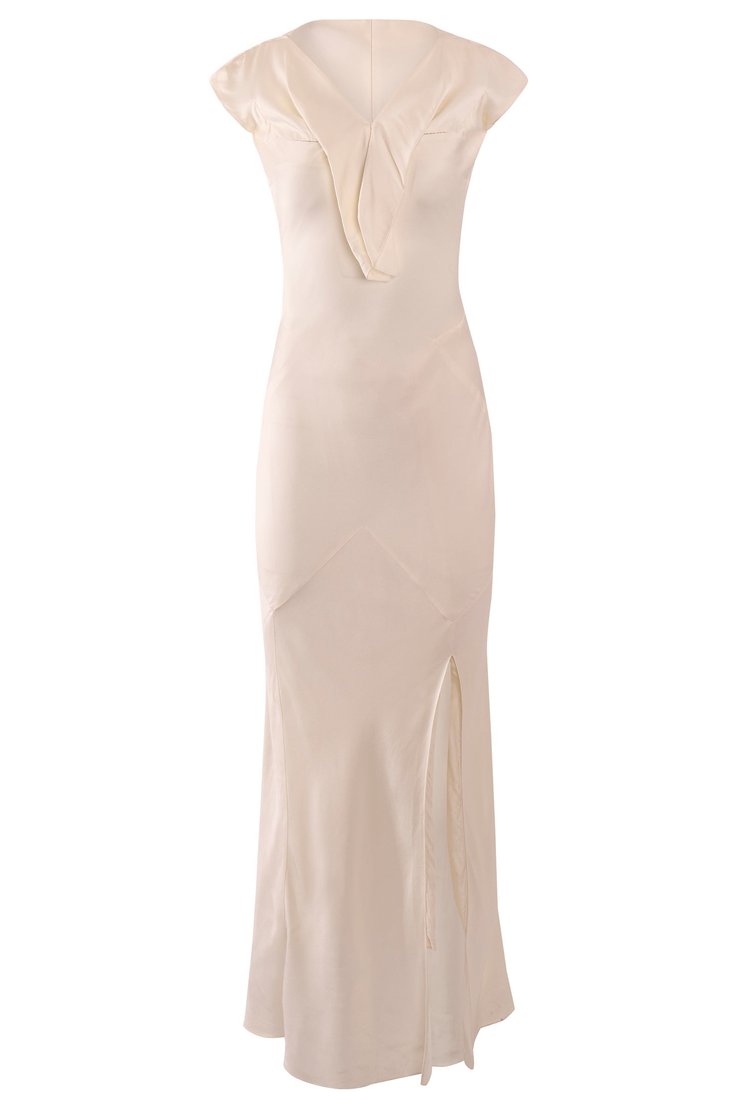 Vintage John Galliano  Circa 2000's Pearl White Gown