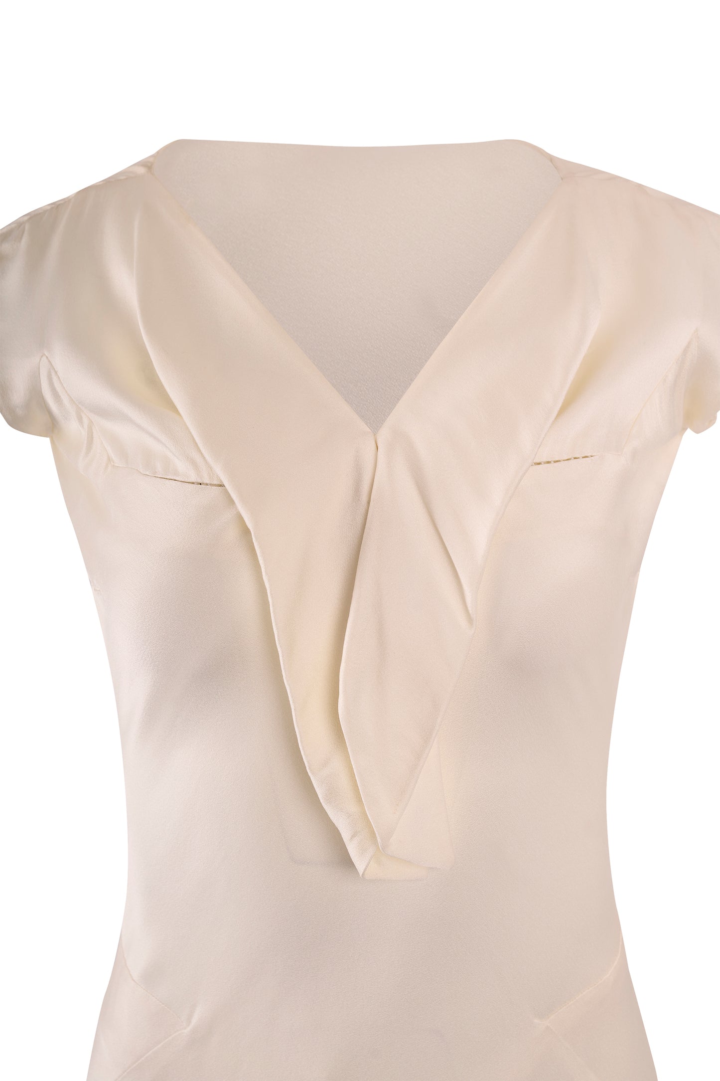 Vintage John Galliano  Circa 2000's Pearl White Gown