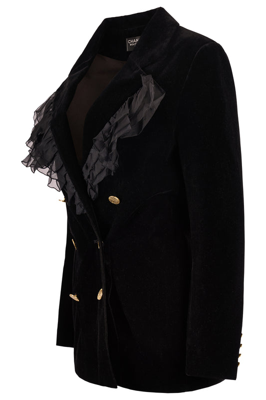 Chanel Circa 2000's Velvet Blazer