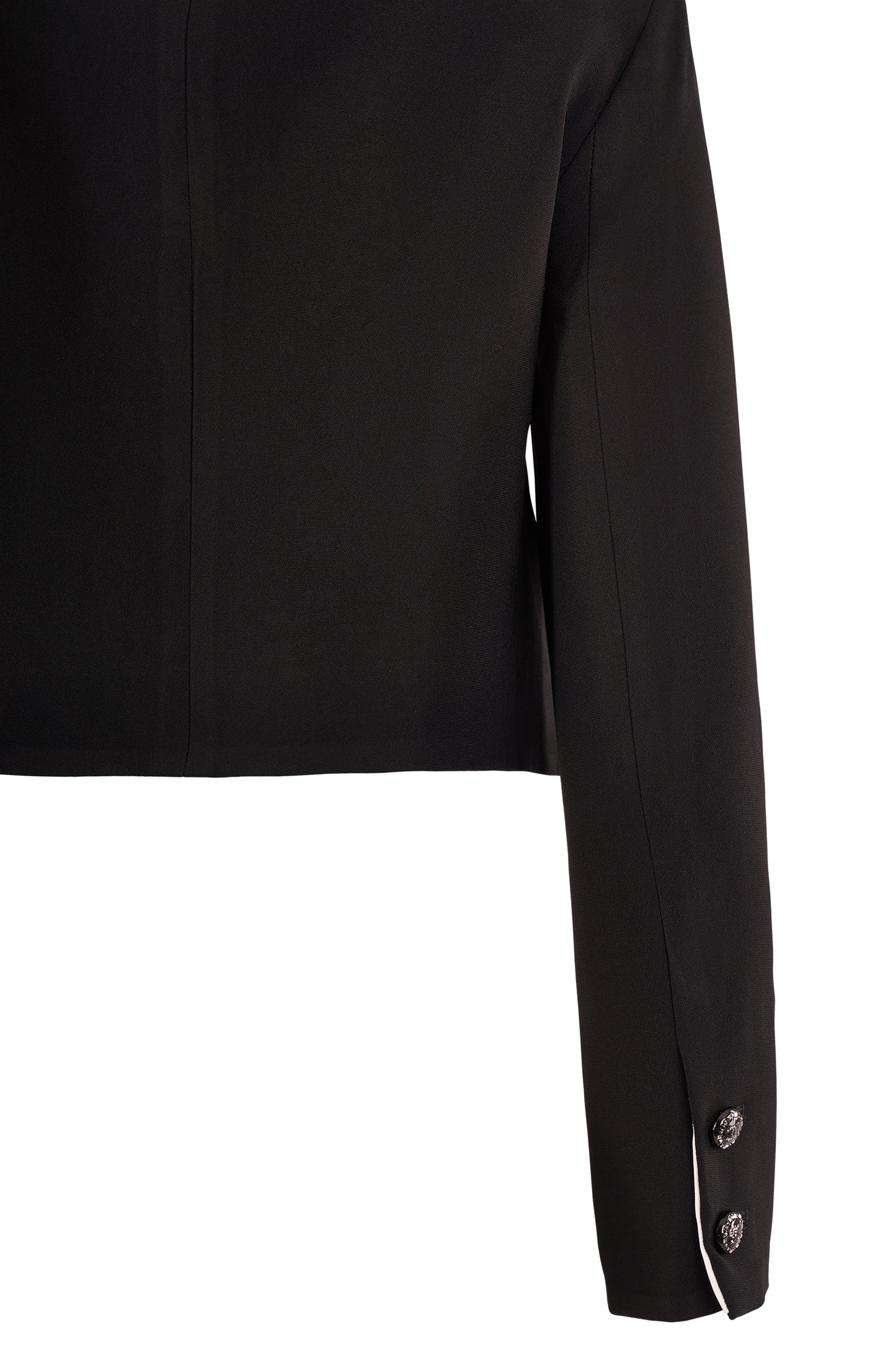 Chanel 2022 Cruise Black Braided Fitted Bolero Jacket