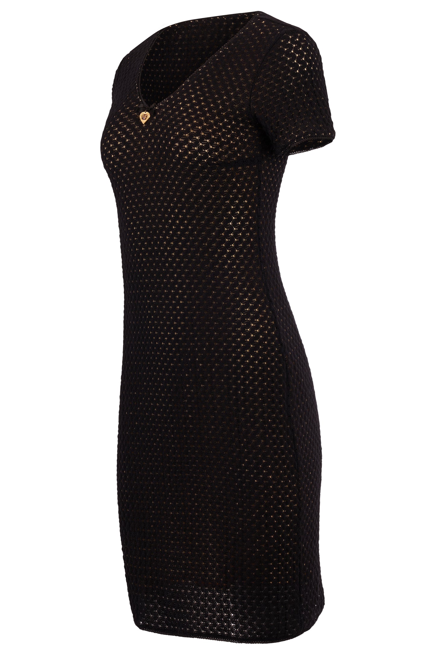 Vintage Dolce&Gabbana Virgin Mary Knit Black Dress