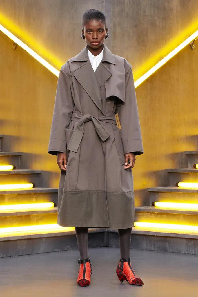 Balenciaga Pre Fall/Winter 2012 Khaki Green Trench Coat