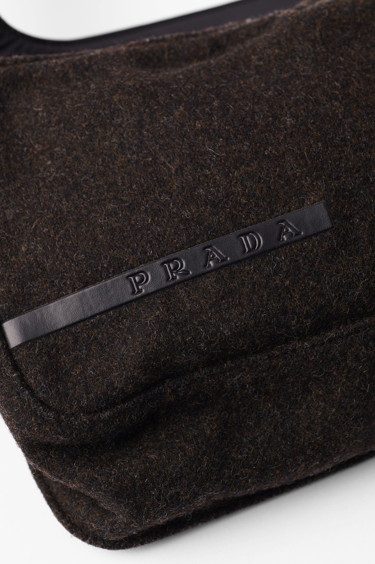 Vintage S/S 1999 Grey Wool Crossbody Bag