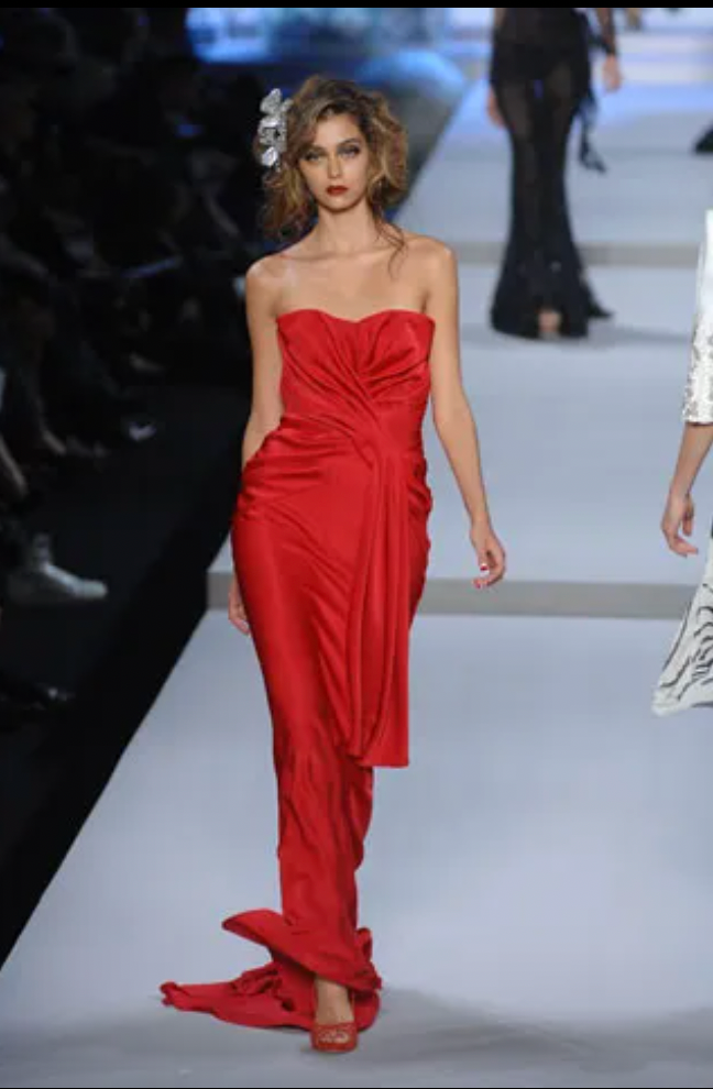Vintage Christian Dior S/S 2008 White Silk Gown