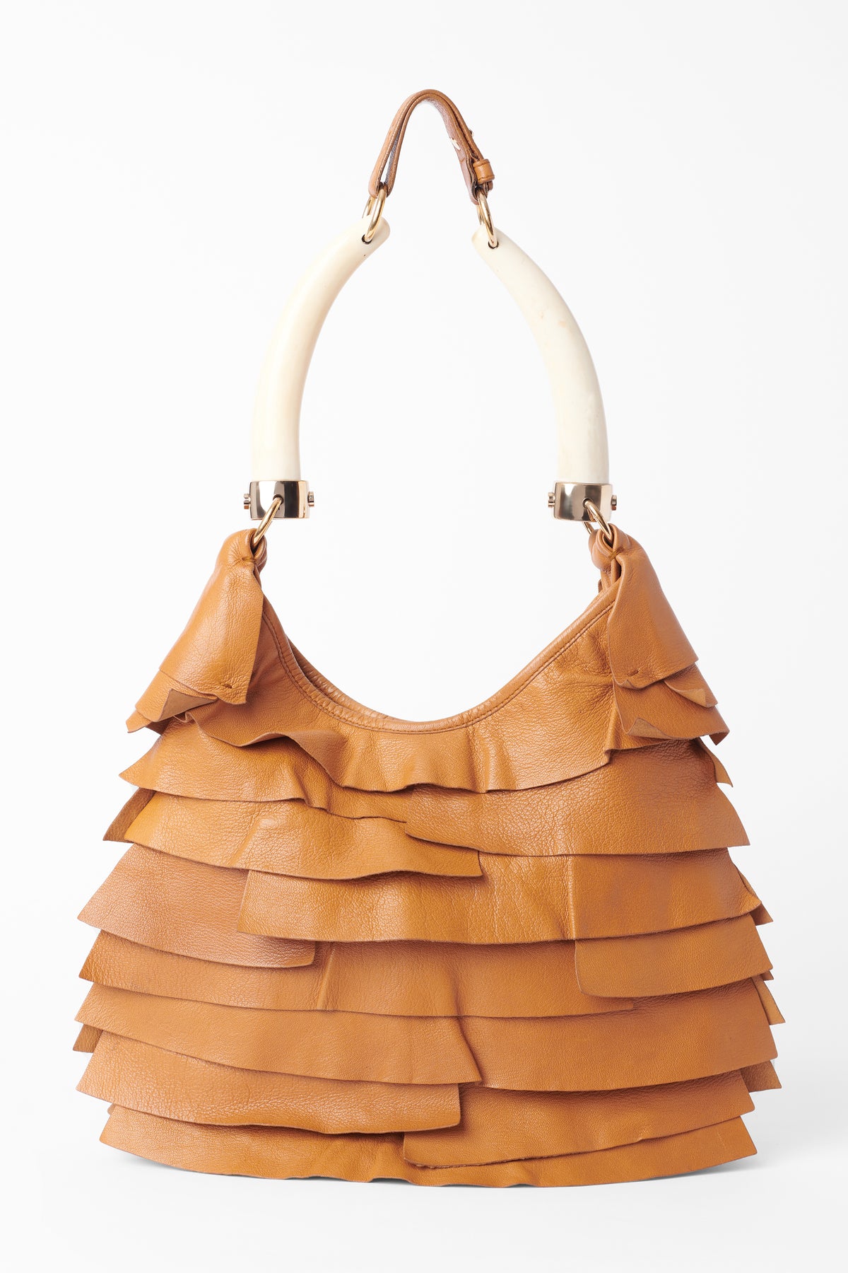 Vintage F/W 2004 Camel St Tropez Ruffled Bag – Nordic Poetry