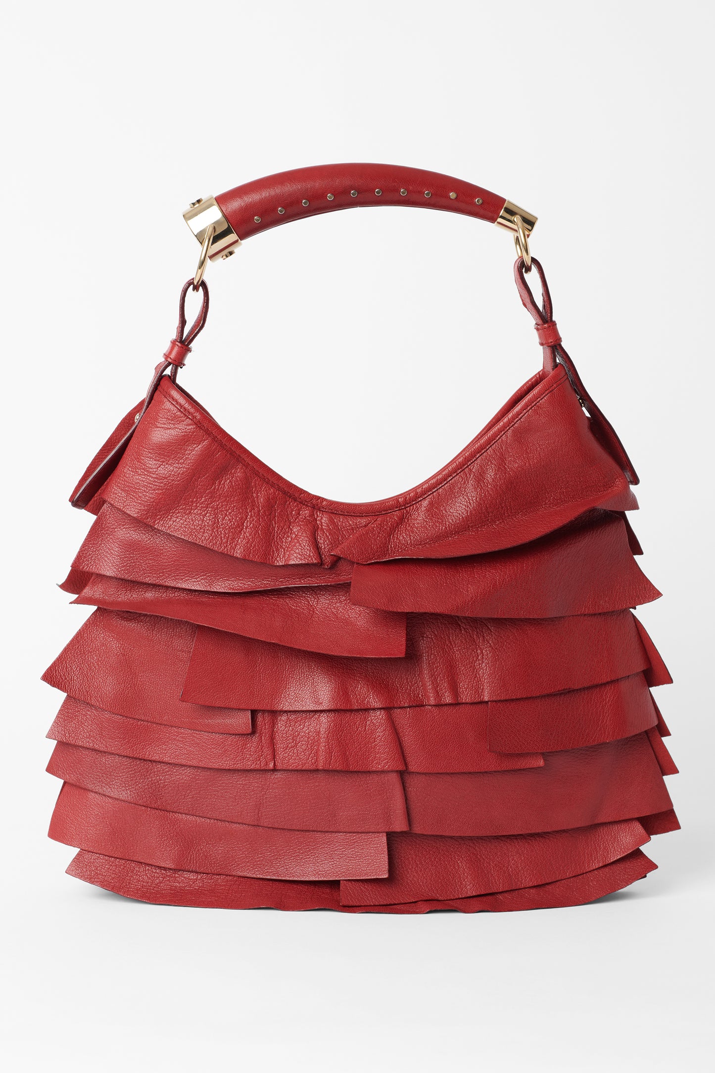 Vintage F/W 2004  Red St Tropez Ruffled Bag