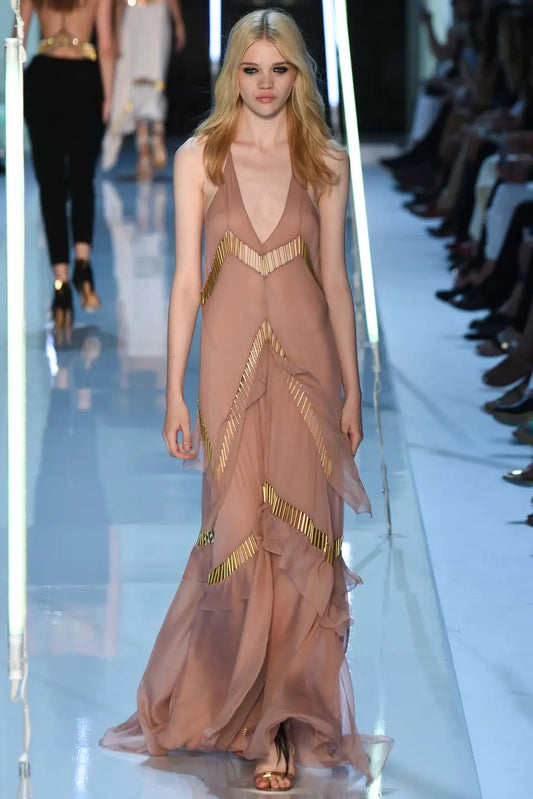 Alexandre Vauthier F/W 2015-2016 Pink Nude Gown