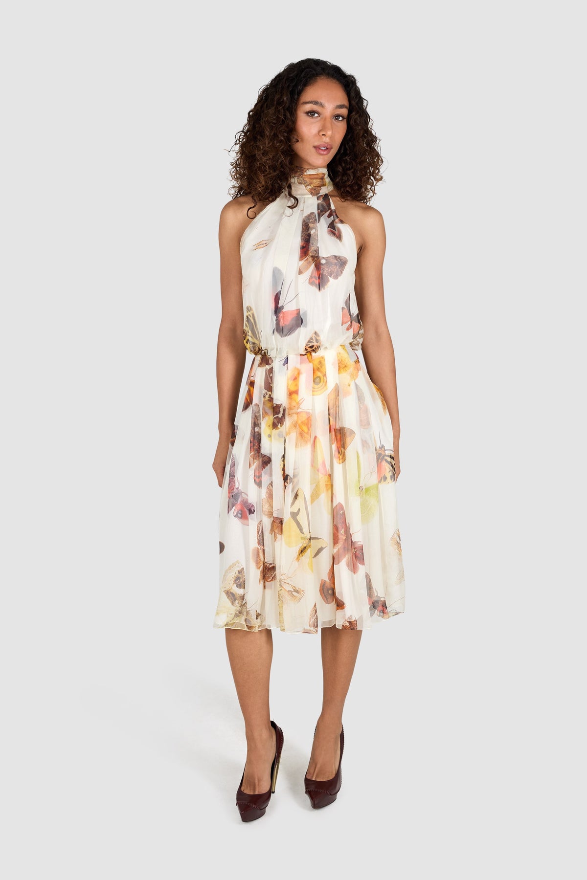Alexander McQueen S/S 2007 Silk Butterfly Print Dress