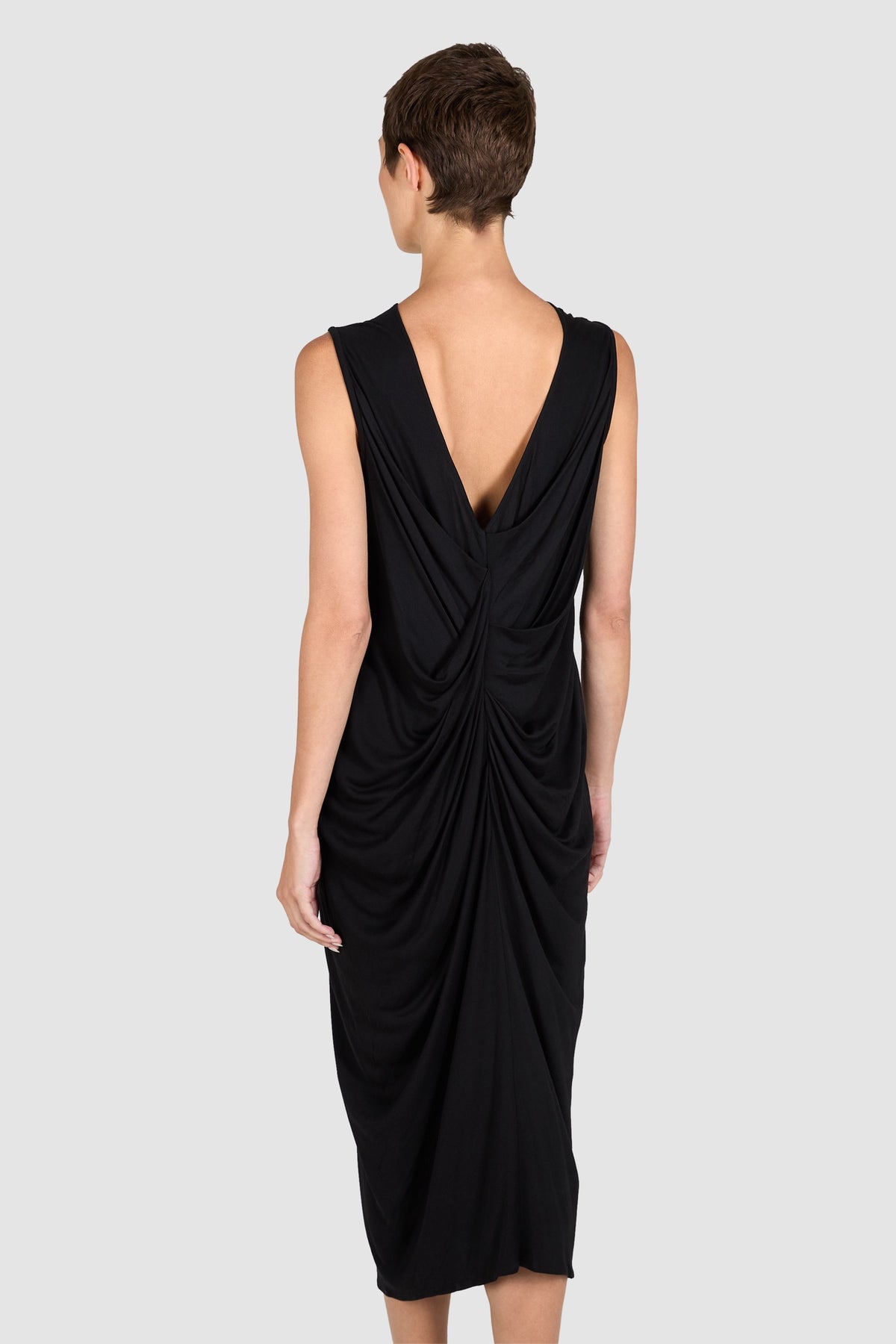 Vintage Yves Saint Laurent F/W 2002 Black Plunge Dress
