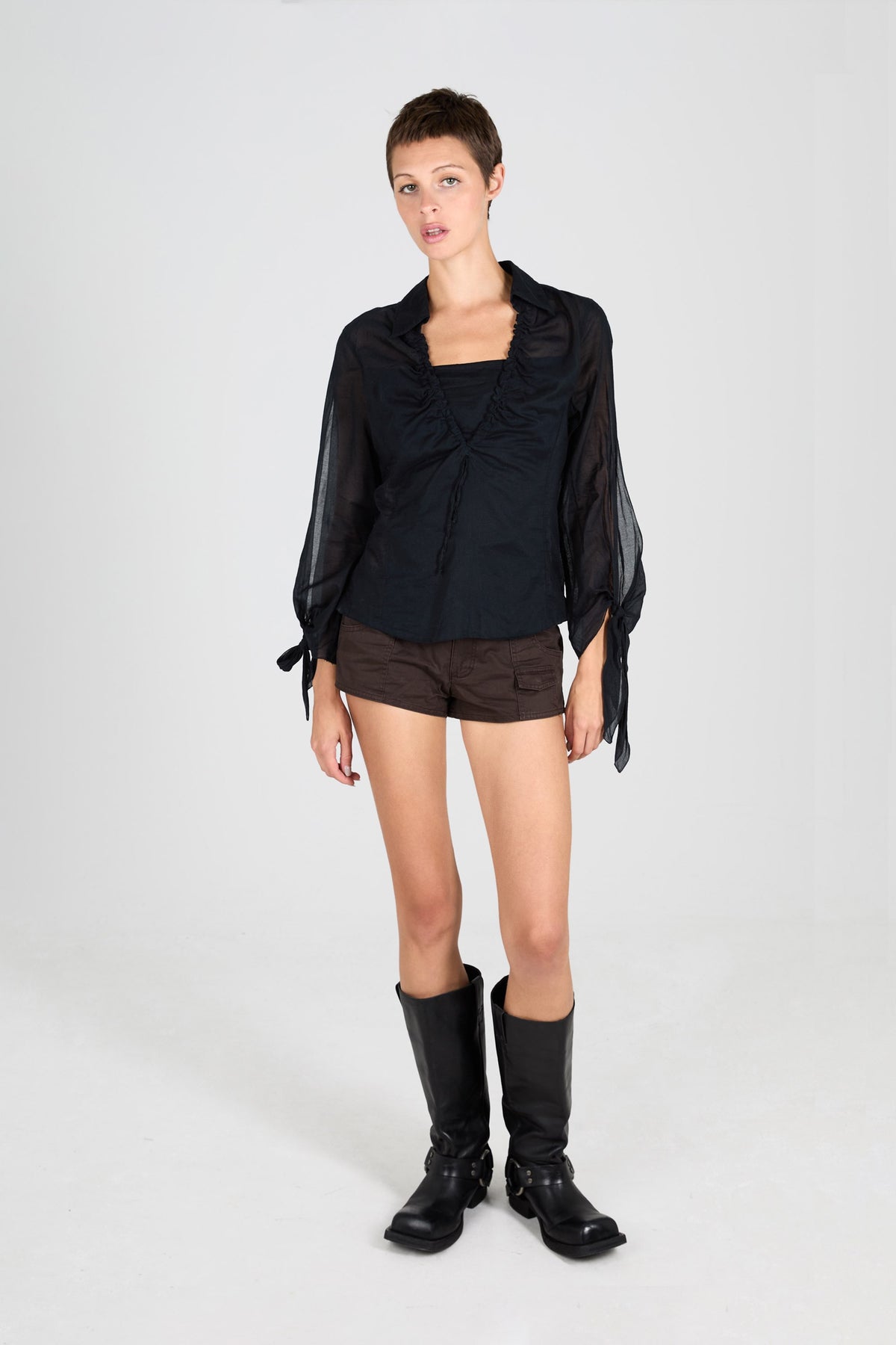 Vintage 1990's Nara Camicie Black Blouse