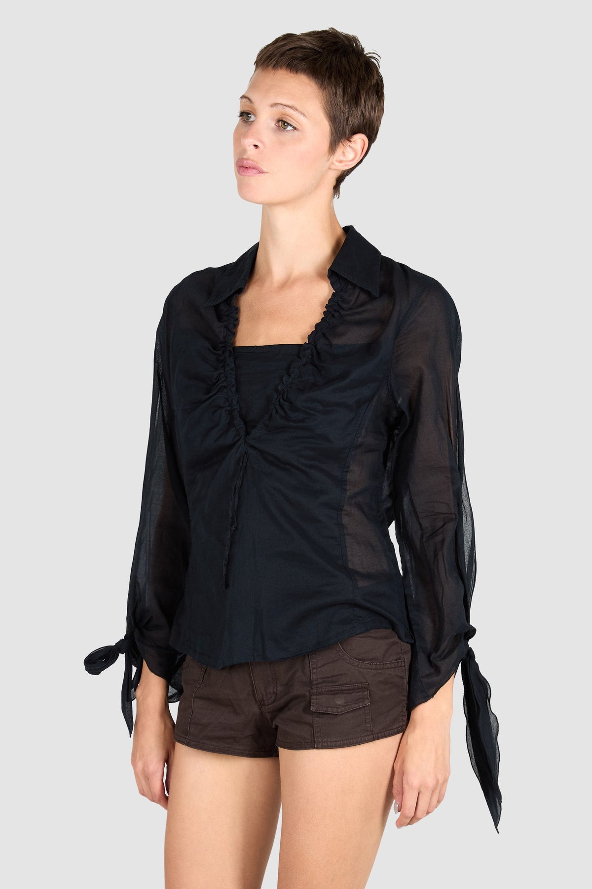 Vintage 1990's Nara Camicie Black Blouse